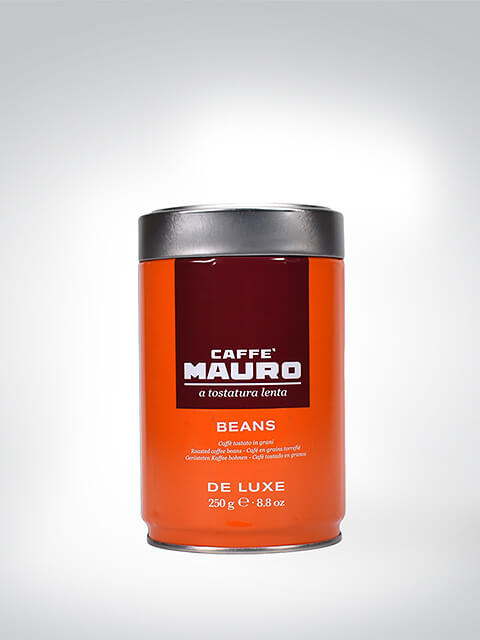 Dose Caffè Mauro Kaffeebohnen De Luxe 250g mit rotem Etikett