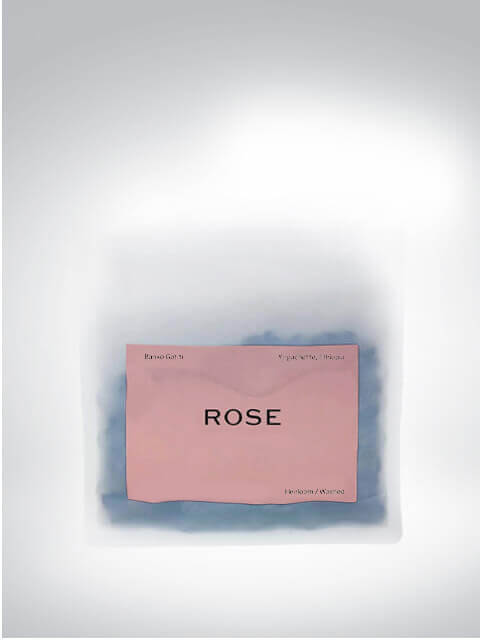 A scented sachet in delicate packaging with rose fragrance.