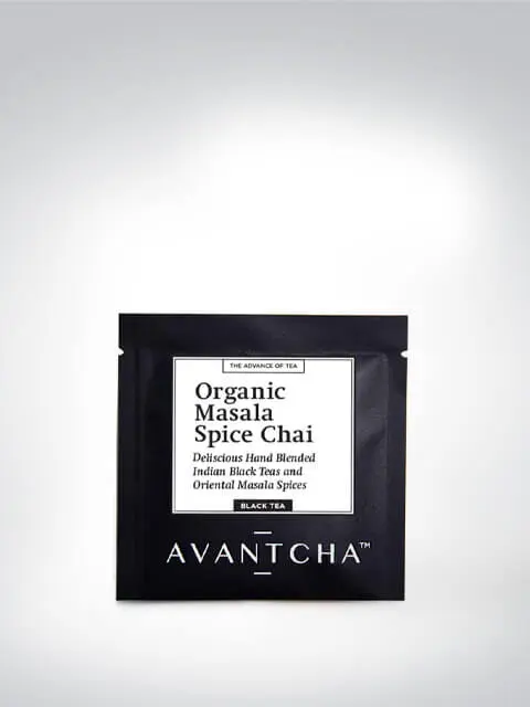 Produktbild von AVANTCHA Organic Masala Spice Chai, handgemischter Bio-Schwarztee mit indischen Gewürzen