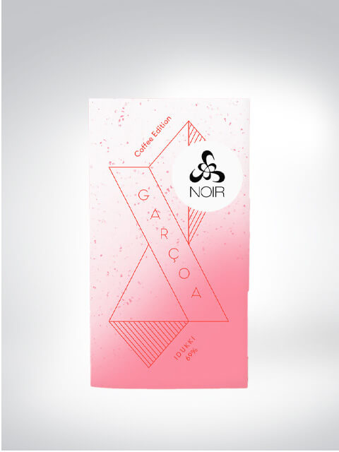 Garcoa Chocolate 70% Nougat, Coffee Edition, Packaging Design in Pink